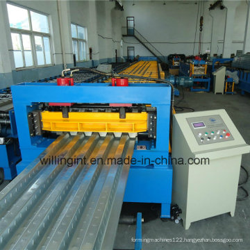 Steel Floor Deck Post Cutting Cold Roll Forming Machine